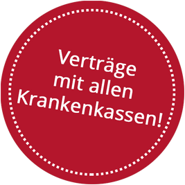 Verträge mit allen Krankenkassen!